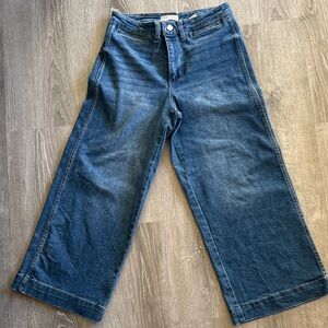 Denim Blue Wide-Leg Women's Jeans